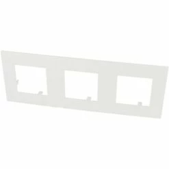 Plaque De Finition Blanche Triple Efapel Quadra (45x45)