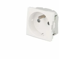 Prise De Courant 16A 2P+T Automatique Efapel Quadra & Latina (45x45)