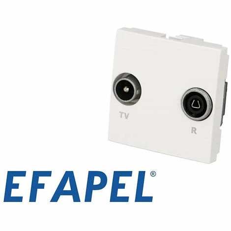 Prise TV + FM Efapel Quadra & Latina (45x45) 2 Prise TV + FM Efapel Quadra & Latina (45x45) – Image 2