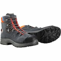 HAIX KOX Brodequins De Protection Anti-coupures Protector Low 2.0, Gris/orange, 41 - Gris/Orange