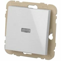 Interrupteur Va-et-vient Lumineux Blanc Efapel Logus 90