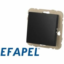 Obturateur Noir Mat Efapel Logus 90