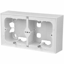 Boitier Saillie Double Quadro 45 & Logus 90 Efapel Blanc