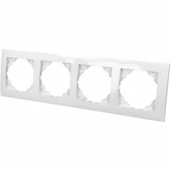 Plaque De Finition Blanche Quadruple Efapel Logus 90