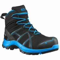 HAIX Black Eagle Safety 40 Mid Black/blue Moderne-sportif, Design Combiné Avec La Technologie De Sécurité Innovante. 42 UK 8.0 / EU 42